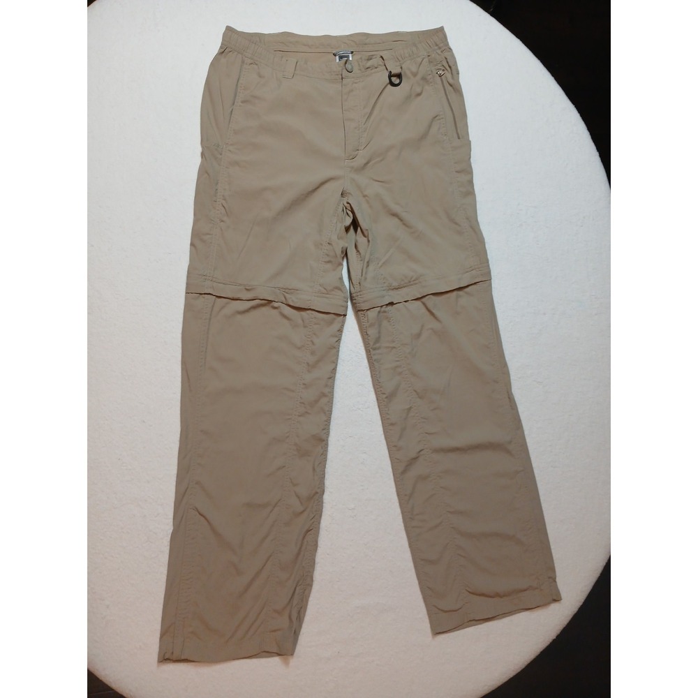 The North Face Paramount Convertible Hiking Pants Mens L Khaki Tan Zip Off Trail